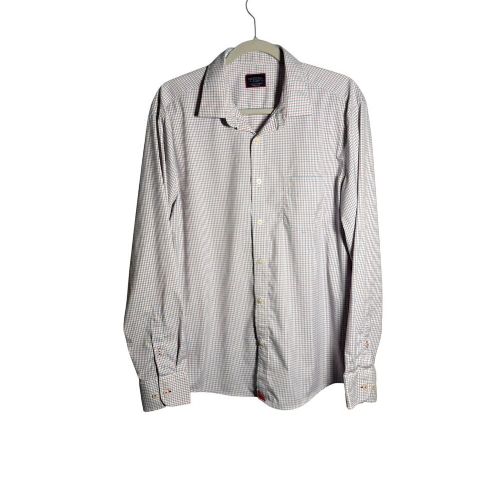 Untuckit Mens Plaid Long Sleeve Button-Down Shirt X-Large